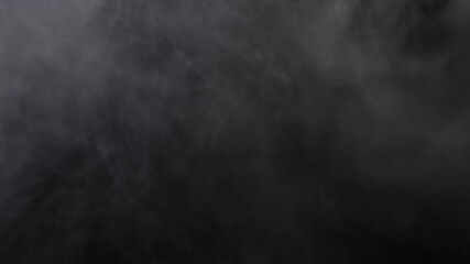 Wall Mural - flowing fog, mist, haze, vapor, fire smoke on black background