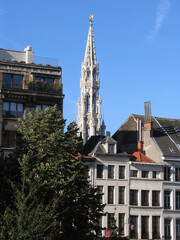 Brussells, Belgium, Tour Inimitable is the city hall's tower 