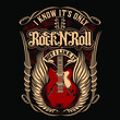 “I Know It's Only Rock and roll ” T-Shirt was created with  Adobe illustrator. Can be used for digital printing and screen printing