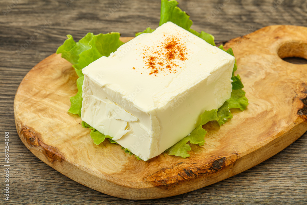 Greek traditional soft feta cheese Stock Photo | Adobe Stock