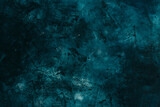 Fototapeta  - stucco texture, dark blue-green background, banner