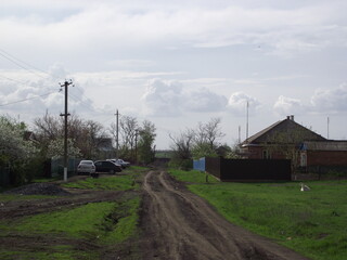 Sticker - Houses in the village.