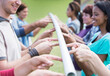 © Tom Merton/KOTO - Team balancing pole with fingertips
