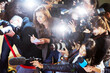 © Robert Daly/KOTO - High angle view of paparazzi photographers and reporters at event