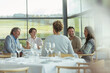 © Martin Barraud/KOTO - Friends at winery dining room table