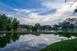 © muhammad - selective focus and partially blur of Taiping Lake Gardens which is located in Malaysia and one quarter of the country's tourist attractions. Reflection in water.