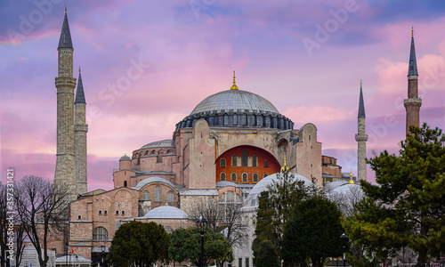 Fotomural hagia sophia in istanbul turkey