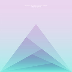 Wall Mural - Abstract colorful pastel gradient with triangle transparent overlays by pink, purple, green colors. Vector illustration modern background.
