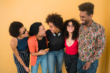 Wall Mural - Afro friends having fun together.