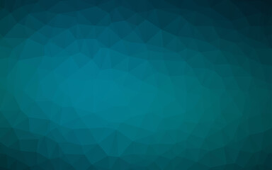 Wall Mural - Dark BLUE vector triangle mosaic template.