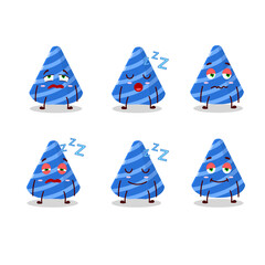 Poster - Cartoon character of party hat with sleepy expression