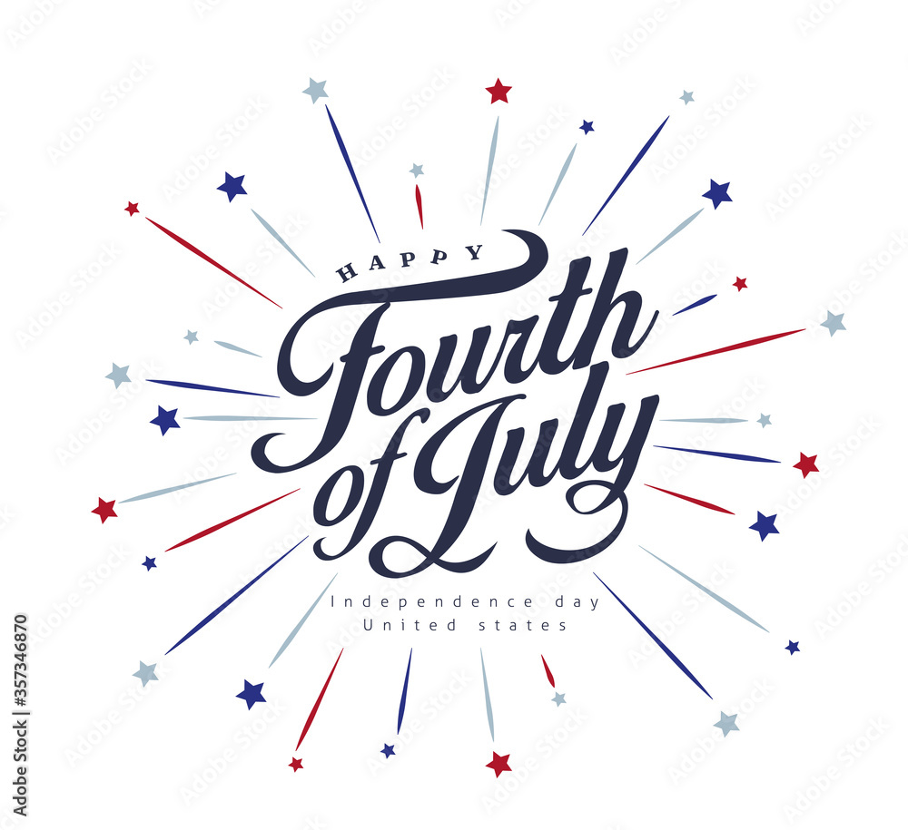 Independence day USA banner template .4th of July celebration poster ...