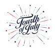 © bokmok - Independence day USA banner template .4th of July celebration poster template.fourth of july vector illustration .