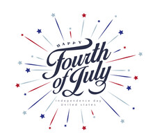 Independence Day USA Banner Template .4th Of July Celebration Poster Template.fourth Of July Vector Illustration .