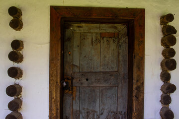 Wall Mural - wooden door of grandparents' house