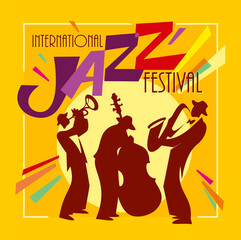 jazz festival background party poster