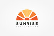 © sangart - Abstract Sun Logo. Vintage Sun Icon with Rays isolated on White Background. Usable for Business and Nature Logos. Flat Vector Logo Design Template Element.