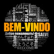 © dizain - Bem-Vindo (Welcome in Portuguese) word cloud in different languages