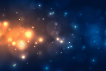 Wall Mural - beautiful sparkling bokeh light effect background design