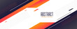 © starlineart - geometric memphis style modern banner with orange shapes