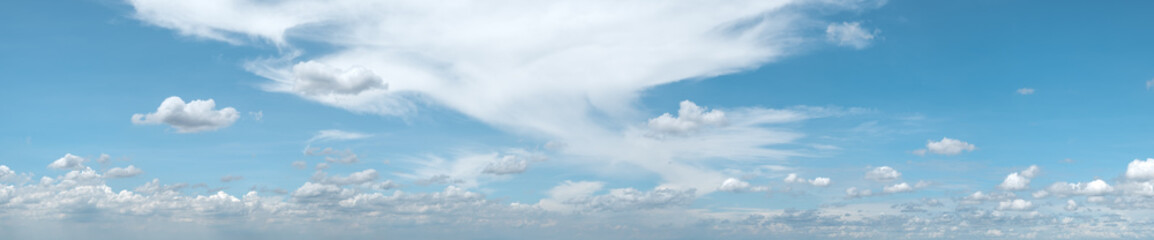 Wall Mural - blue sky and white clouds , panorama .