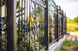 Wrought Iron Fence. Metal fence
