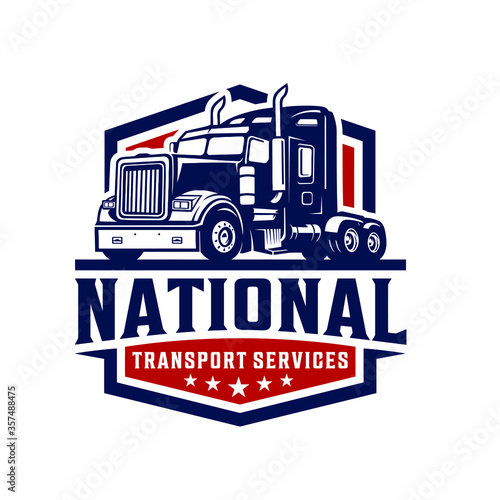 vector illustration of a truck logo - Buy this stock vector and explore