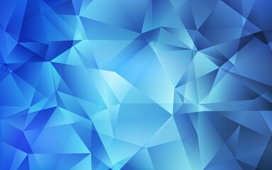 Light BLUE vector polygonal pattern.