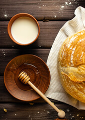 fresh homemade bread 