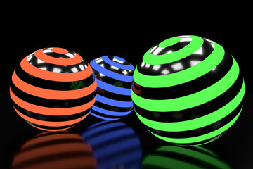 Wall Mural - abstract background of circle shape. 3d rendering.