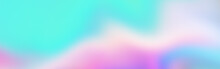 Abstract Holographic Texture Rainbow Banner Holo Blur Blank Background