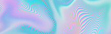 Abstract Holographic Texture Rainbow Glitch Banner Holo Blank Background