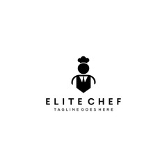 Wall Mural - Modern chef restaurant icon design logo concept template