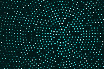 Canvas Print - vector abstract card background circle of blue dots on dark blank space