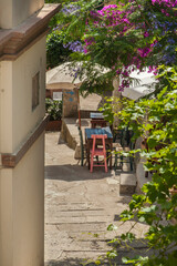 Canvas Print - scorcio di paese dell elba