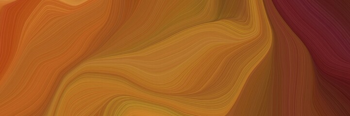 Poster - curvy background design with sienna, dark red and old mauve color