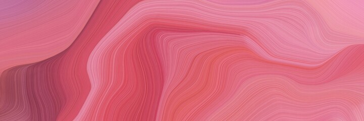 Poster - creative elegant graphic with pale violet red, dark moderate pink and pastel magenta color. abstract waves design