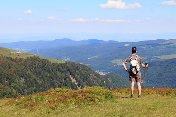 Wall Mural - Paysages de la Vallée de Munster en Alsace avec le Rothenbachkopf