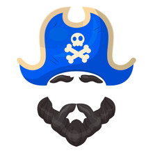 Pirate Mask Icon, Entertainment And Costume Fun