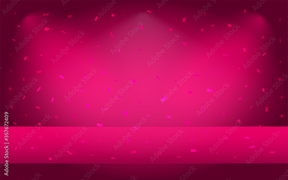 Empty vector abstract mock up 3D stage studio background for product ...