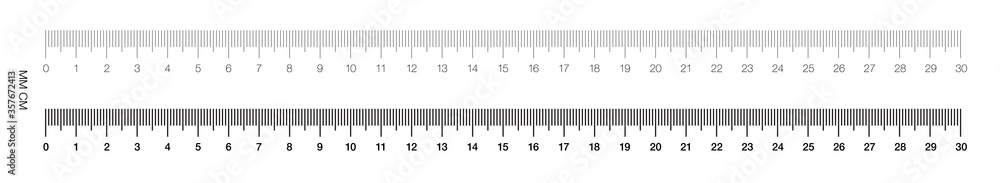 Scale Decal Mill Ruler Conical Type Set Ruler. Measuring scale, Markup for Rulers. Vector illustration ...