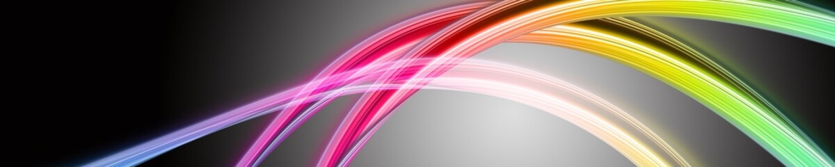 Wall Mural - fantastic elegant wave panorama background design illustration