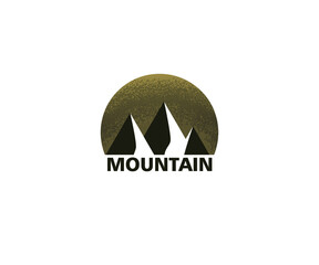 Mountain Logo Design vector with vintage style