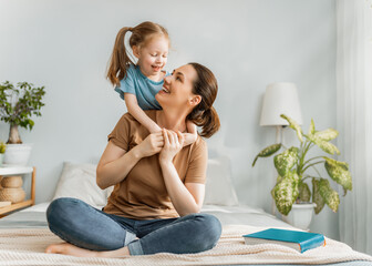 Wall Mural - Happy loving family