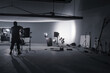 © Pradit - Interior of a photography studio with professional equipment. Copyspace in the photo.