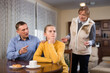 © JackF - Teen girl scolded by father and grandma