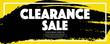 Clearance Sale Banner Vector Illustration.