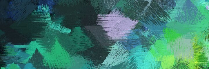 Poster - dirty brush strokes background with dark slate gray, medium aqua marine and ash gray. graphic can be used for background graphics, art prints or creative fasion design element