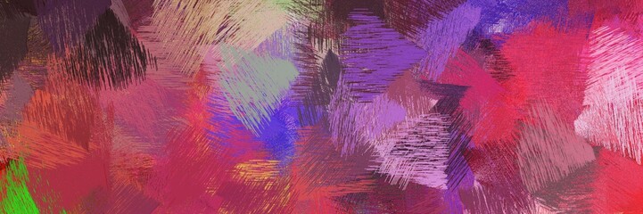 Poster - modern brush strokes background with moderate pink, very dark violet and silver. graphic can be used for background graphics, art prints or creative fasion design element