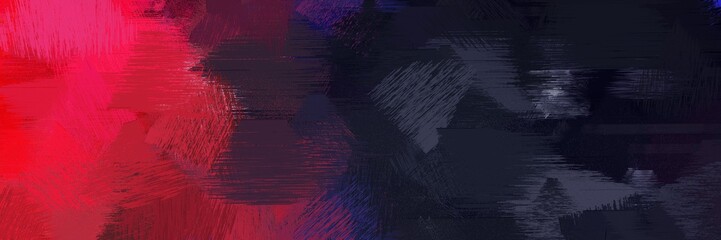 Poster - abstract brush strokes background with crimson, very dark blue and dark pink. graphic can be used for banner, web, poster or creative fasion design element